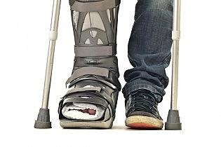 em vaig trencar el peu