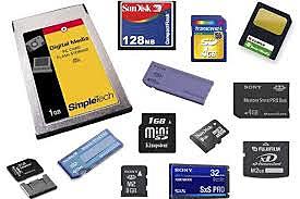 CDs and flash memory