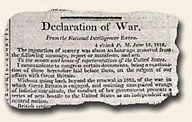 The United States Declares War with Britain