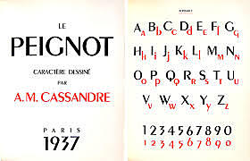 Typographie Le Peignot