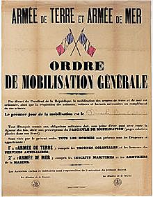 Début première guerre mondiale