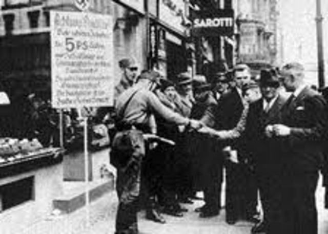 German Jews were forced to pay 1 billion Reichmarks for the damages which happened during Kristallnacht.