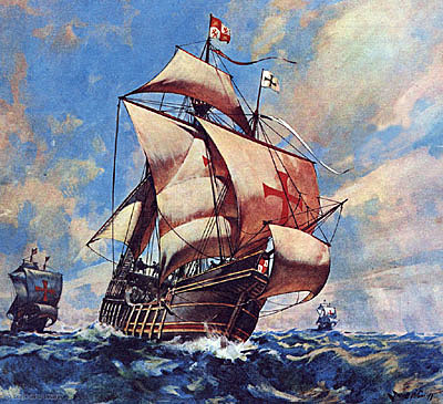 Découverte du nouveau monde par Christophe Colomb.