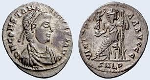 : El autoproclamado emperador Constantino III abandona la provincia de Britania,  407. d.c