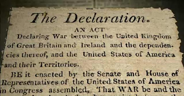 US declared war on Great Britain