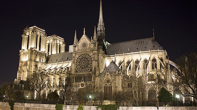 es crema la catedral de Notredam