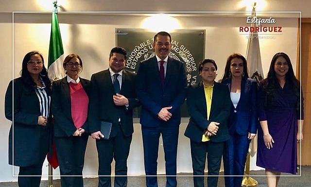 COMISIÓN DERECHOS HUMANOS Sesión en el Poder Judicial del Estado como Presidenta de la Comisión