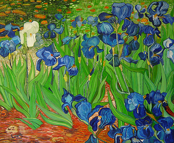 Lirios por Vincent Van Gogh