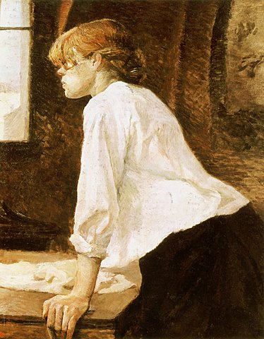 La lavandera por Henri de Toulousse-Lautrec