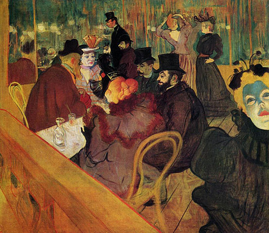 At The Moulin Rouge Por Henri de Toulouse-Lautrec