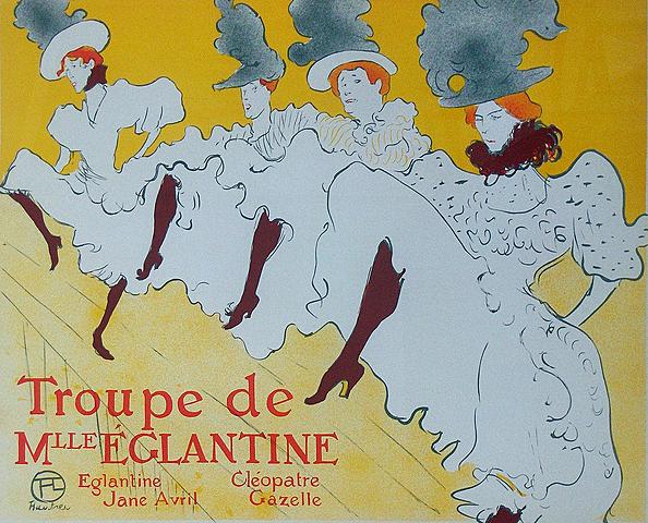 La Troupe de Mademoiselle Eglantine Por Henri de Toulouse-Latrec