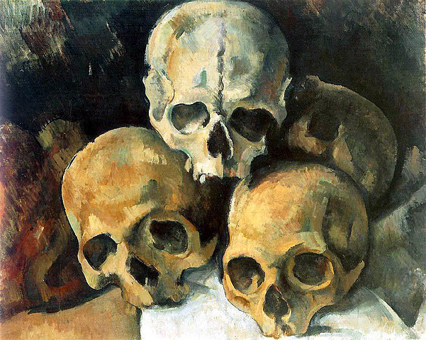 Pyramid of Skulls Por Paul Cézanne