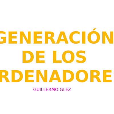 Timeline: Generaciones de los ordenadores