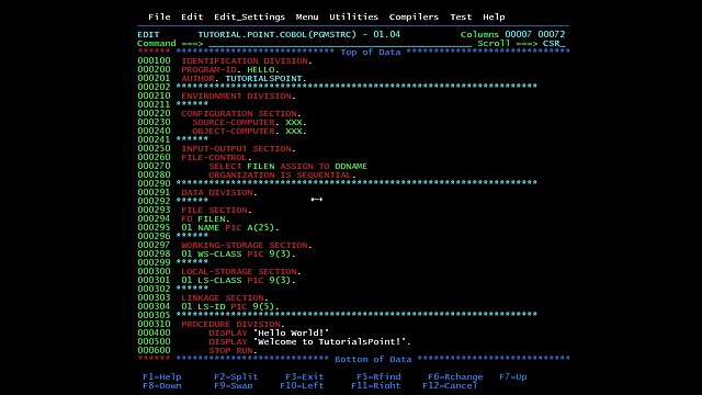 El desarrollo de COBOL