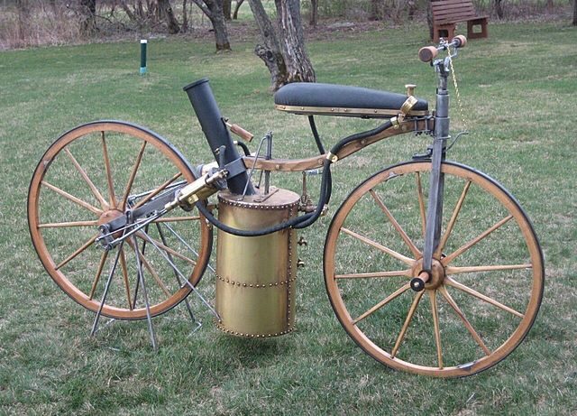 Two Wheeled Steam Powered Bicycle