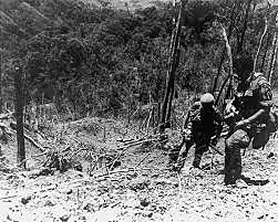 The fight for hill 937 (Hamburger Hill)