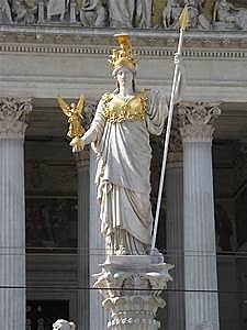 Creation de la statue d'Athena a Athene