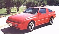 The 1987 Chrysler Conquest TSI sports coupe hatchback