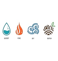 Earth, air, fire, and water