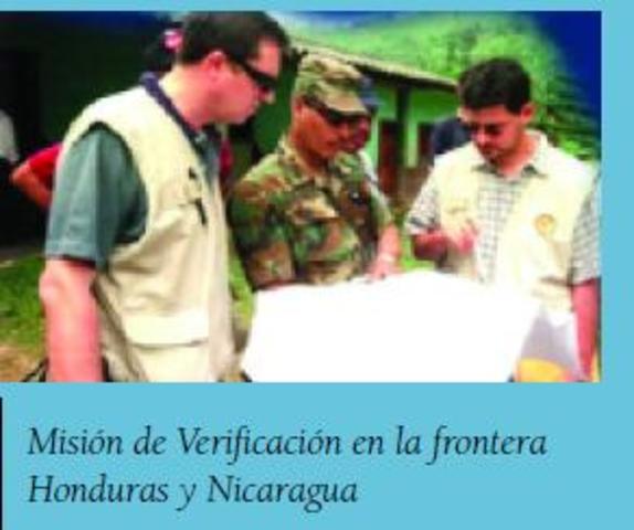 Misión de Verificación en la frontera Honduras y Nicaragua