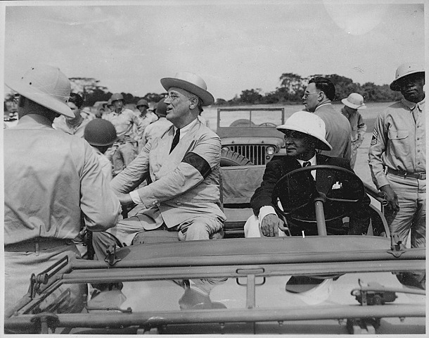 Franklin Roosevelt left presidency to visit Africa