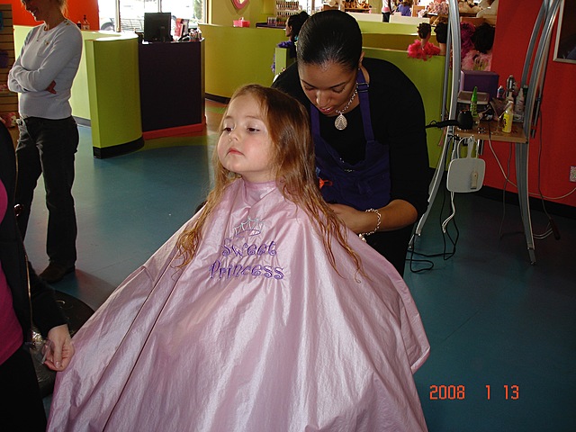 Recibí mi primer corte de pelo