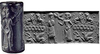 Primeros sellos cilíndricos