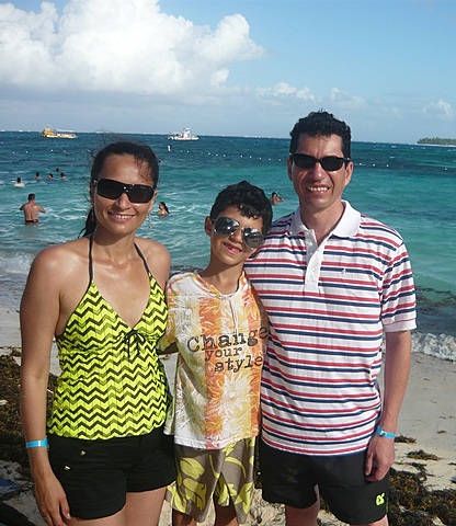 Pasamos Vacaciones con mi familia en San Andrés.