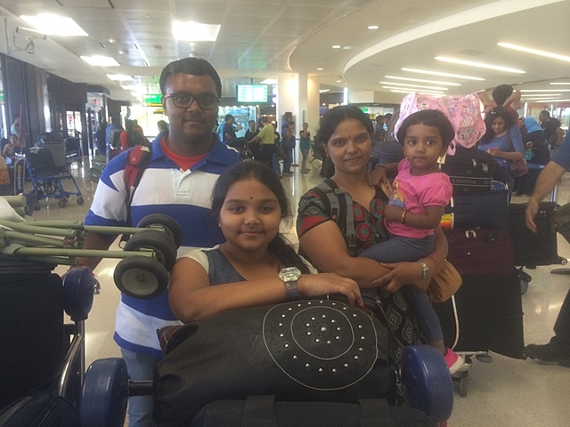 Mi familia y yo volvimos a Estados Unidos.