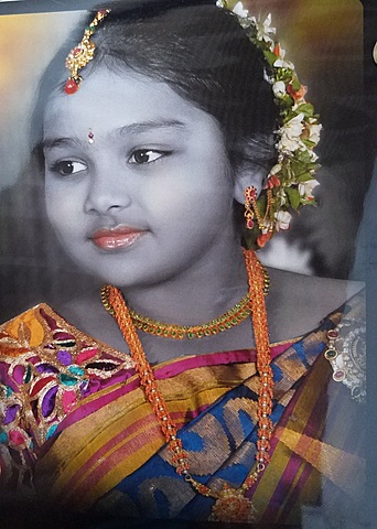 Tuve mi función de saree.