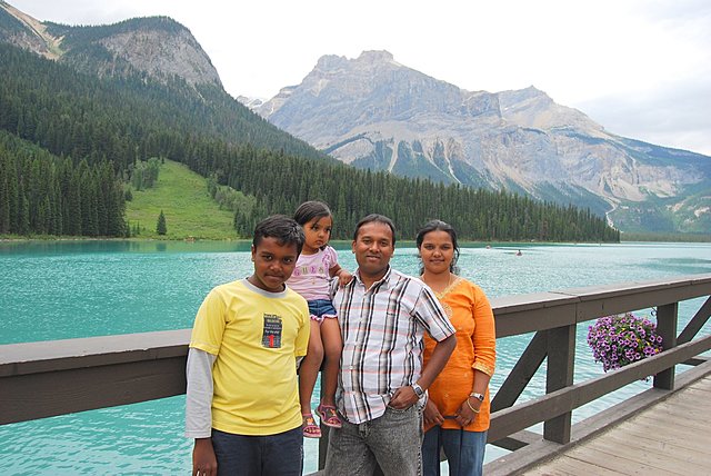 Mi familia y yo viajamos a Banff en Canadá.