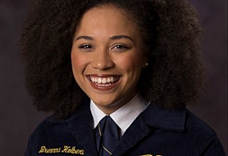 2017 - Breanna Holbert from California is the first African-American female to be elected national FFA president.