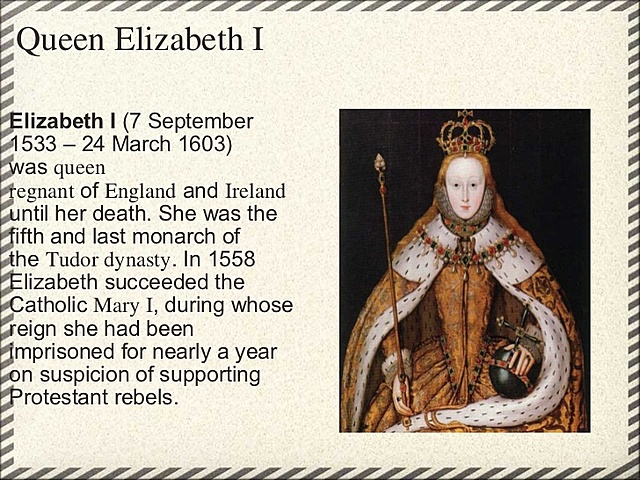 Elizabethan Period      (1558-1603)