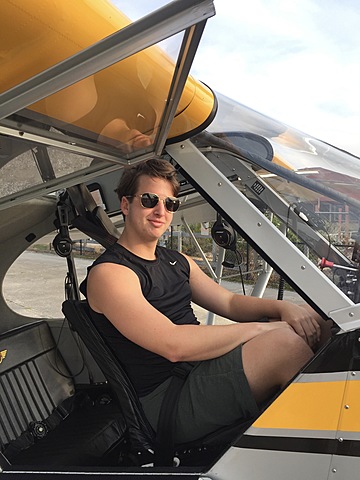 Volé un avión por primera vez