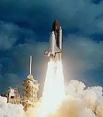 Launch of Hubble Space Telescope
