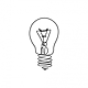 Pngtree one line drawing light bulb symbol idea and creativity isolated on png image 1716618
