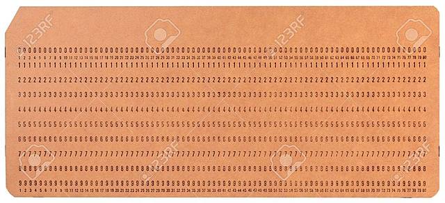 Tarjetas perforadas