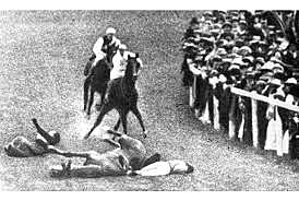 Tragedia en la competición de caballos