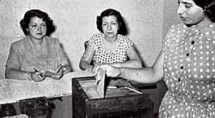 Voto a las mujeres de más de 21 años
