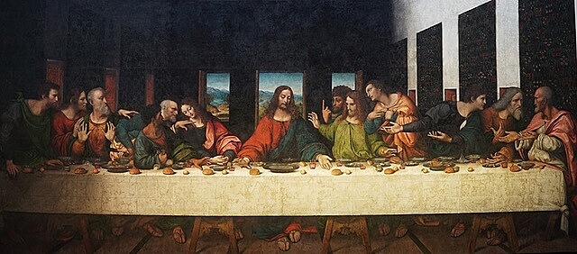 Davinci paints the Last Supper