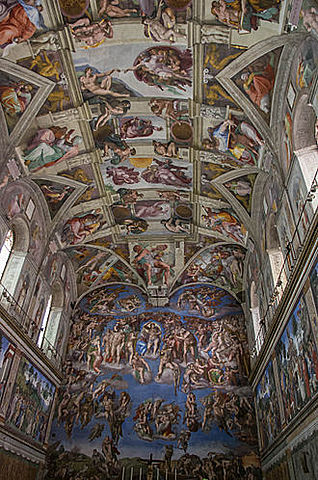 Michelangelo paints the Sistine Chapel