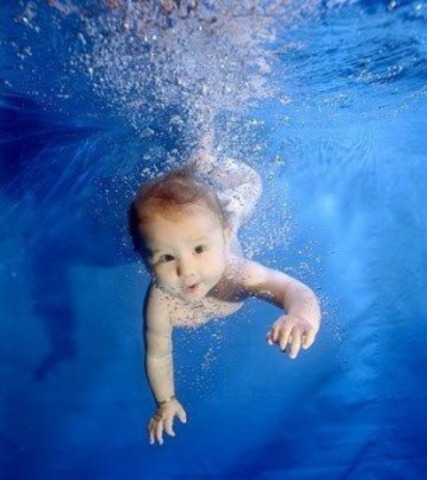 The first time I swam