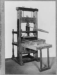 The invention of the printing press