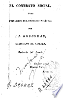 El contrato social de JJ. Rousseau