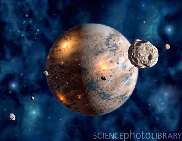 (4.6 billion years ago) EARTH!