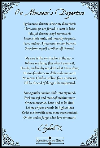 On Monsieur's Departure