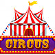 Bandera circo fondo blanco 1308 14798