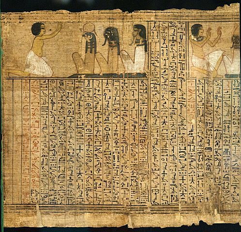 Manuscritos en papiro comenzaron a usarse para textos funerarios
