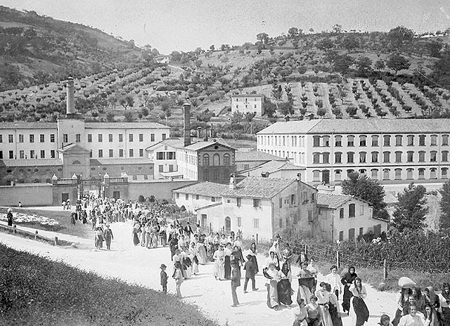 Fábrica de papel en Fabriano, Italia