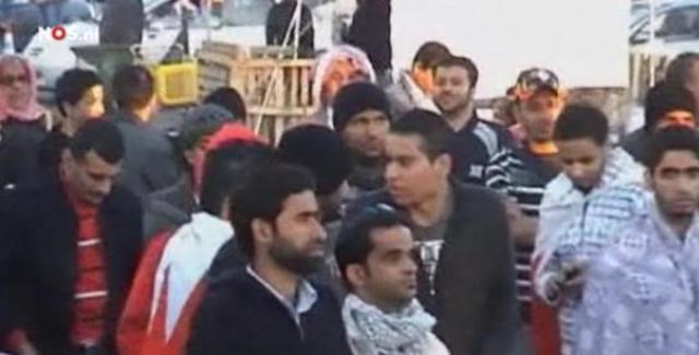 Dag 19  - Verzameling van betogers bij hoofkantoor staatstelevisie